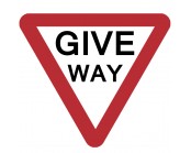 Give Way Plate 600mm